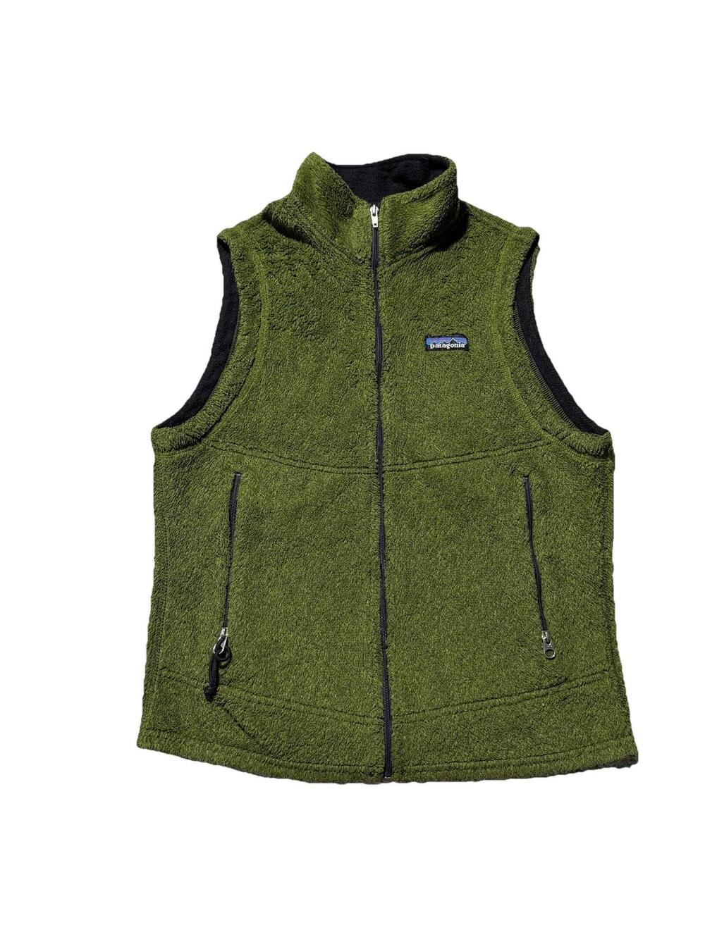 Vintage Patagonia Polartec Regulator Fleece Vest Women’s Small Green Full Zip